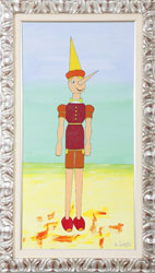 Pinocchio, acrilico su tela, cm. 80x40