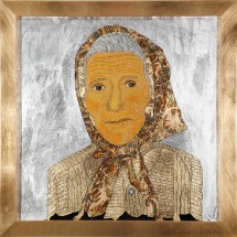 Nonna, lavorazione a foglia d'oro cm. 54x54